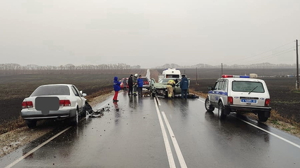 В результате жесткого лобового столкновения в Советском районе погиб водитель «Лады»