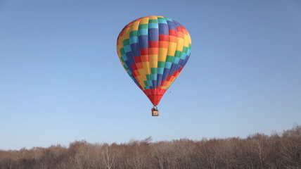 Алтайские воздухоплаватели совершили полет на воздушном шаре