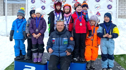 Маленькие горнолыжники Белокурихи успешно выступили на первенстве Алтайского края