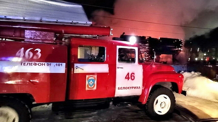 В Белокурихе произошёл пожар в частном жилом доме
