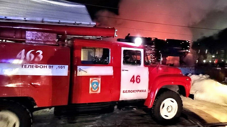 В Белокурихе произошёл пожар в частном жилом доме