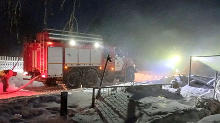 В Белокурихе огонь охватил гараж на частном подворье