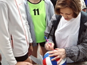 Ирина Роднина посетила открытие спортивного музея в школе села Новотырышкино