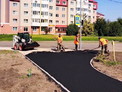 Пешеходную зону по улице Братьев Ждановых в Белокурихе начали асфальтировать