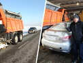 Дорожники ДСУ спасли водителя, который ночью слетел с трассы в Алтайском районе