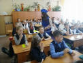 Сотрудники Госавтоинспекции провели мероприятие с отрядом ЮИД белокурихинской школы №1