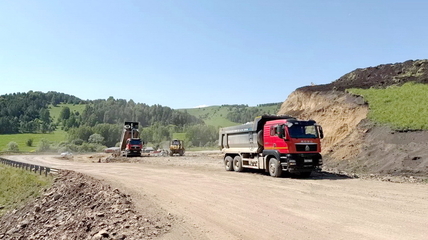 Продолжается реконструкция последнего участка автодороги Алтайское - Ая