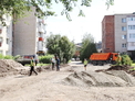 Начались работы по благоустройству территории возле ЦЭВ и автомобильного подъезда