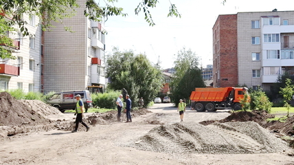 Начались работы по благоустройству территории возле ЦЭВ и автомобильного подъезда
