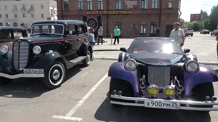 На Алтае стартовал ретро-автопробег в честь столетия Чуйского тракта