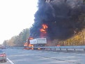 Стали известны подробности пожара на трассе в районе Бийского аэропорта (видео)