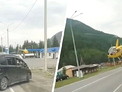 В Горном Алтае безбашенного пилота оштрафовали за посадку и взлет рядом с АЗС (видео)